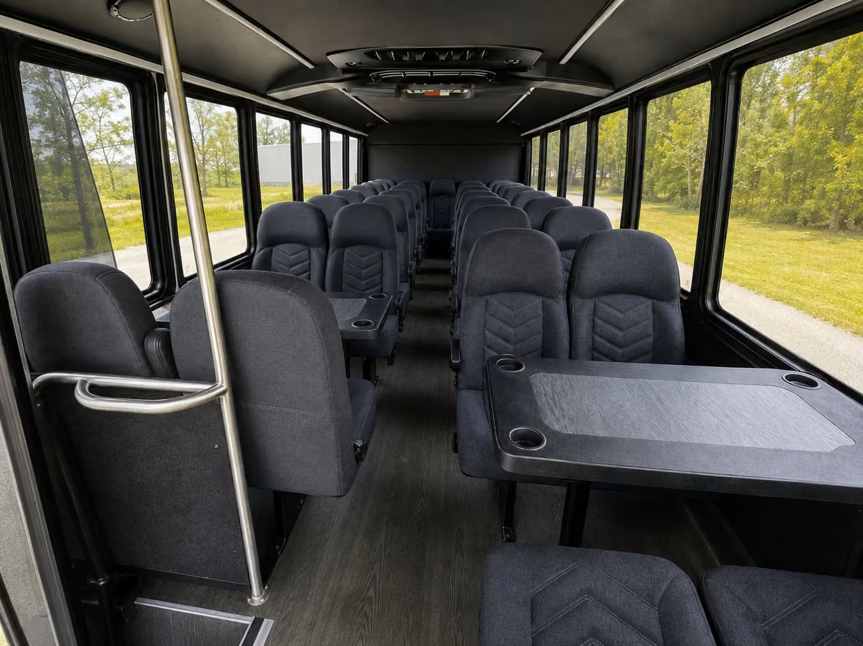 18 passenger minibus interior