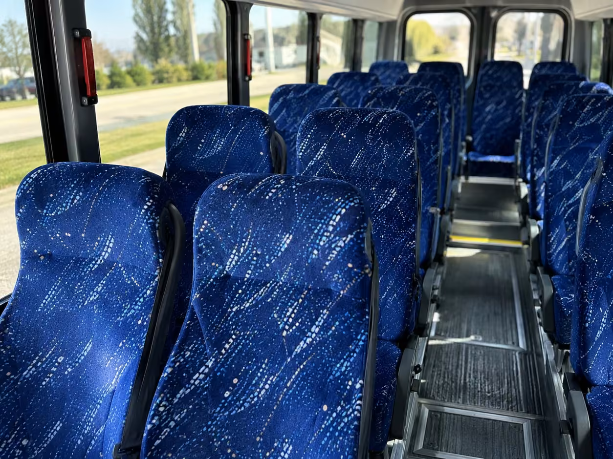 25 passenger minibus inside