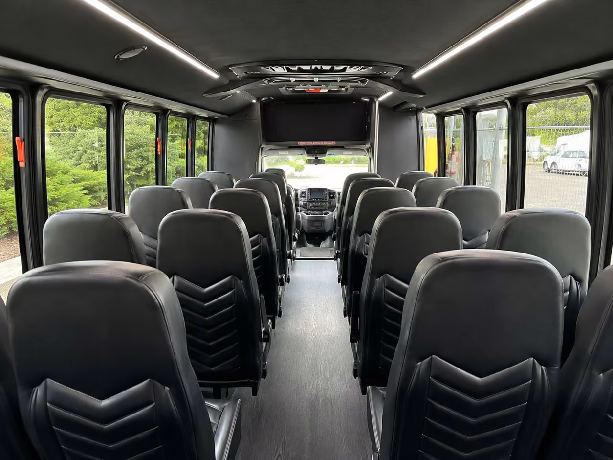 25 passenger minibus interior