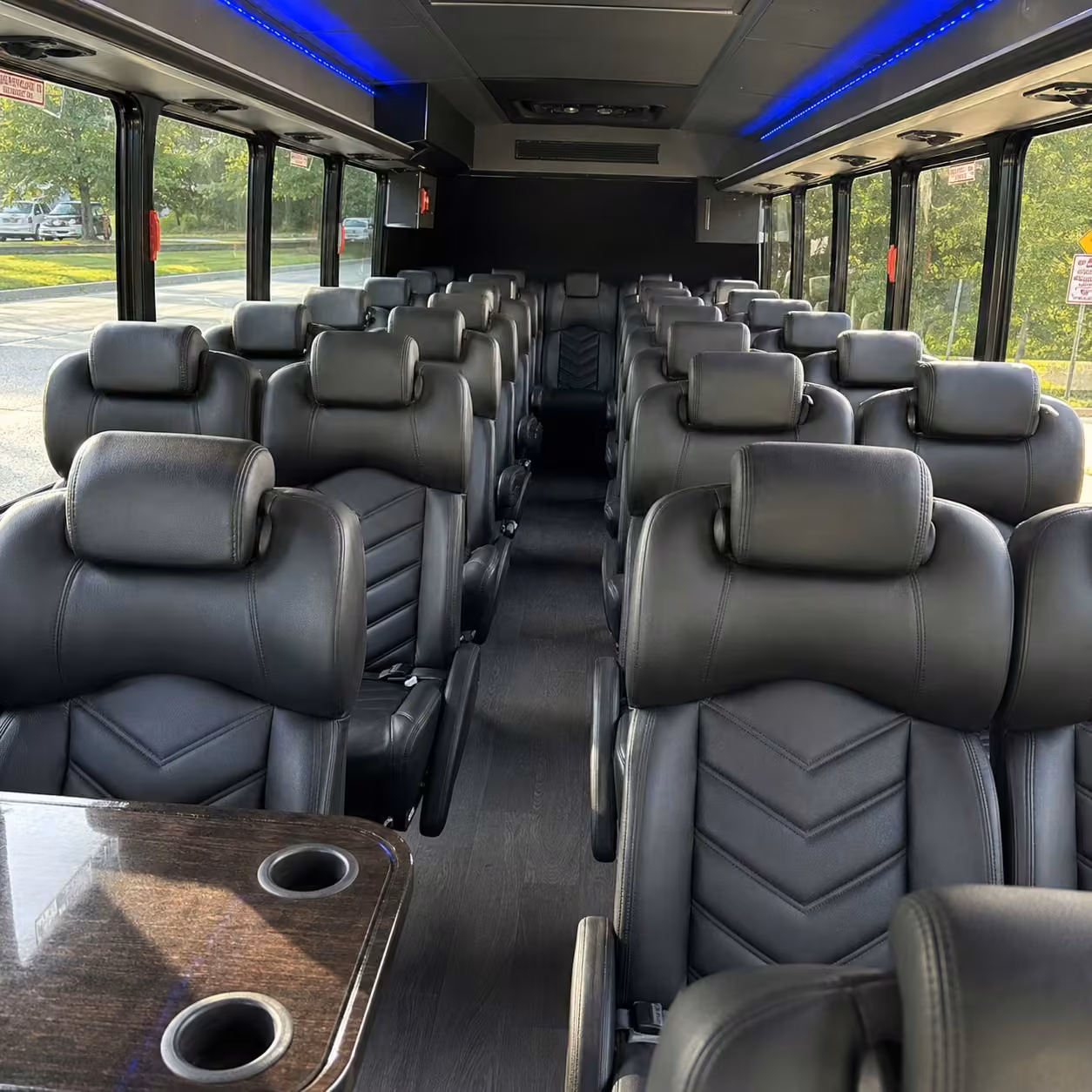 28 passenger minibus inside