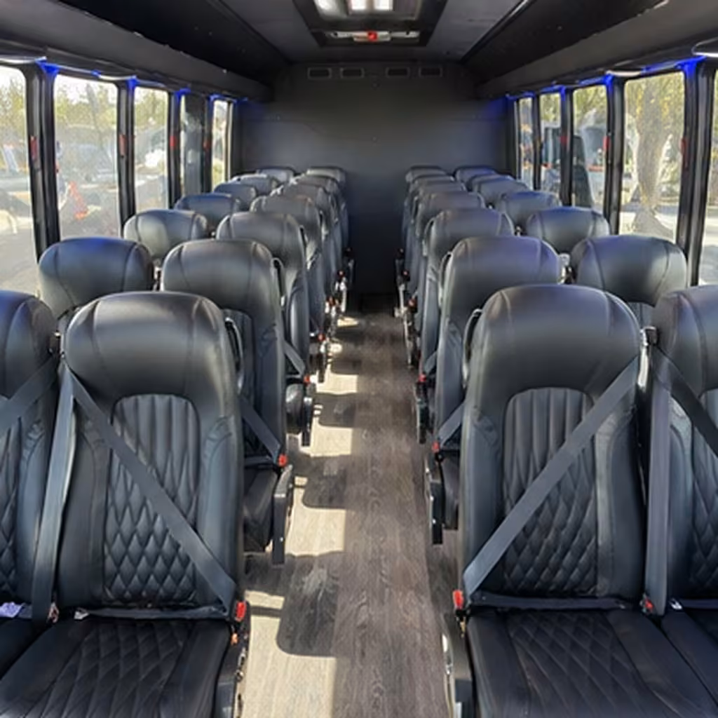 28 passenger minibus interior