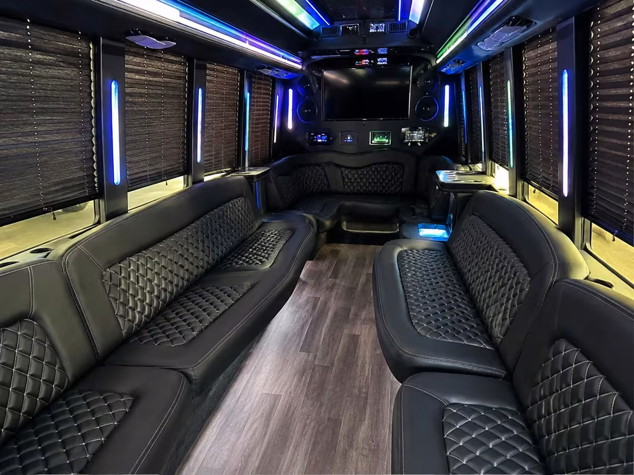 tulsa party bus interior